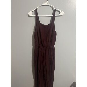 Xhiliration Women's Size Small Maroon Romper Sleeveless